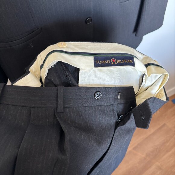 Vintage Tommy Hilger Triple Button Pinstripe Suit - Picture 11 of 13